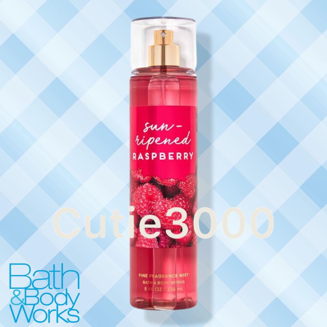 Sun-Ripened Raspberry Bath and Body Works BBW Fine Fragrance Mist 236ml  Full Bottle 100% ORIGINAL AUTHENTIC FROM USA On-Hand Same Day Shipping