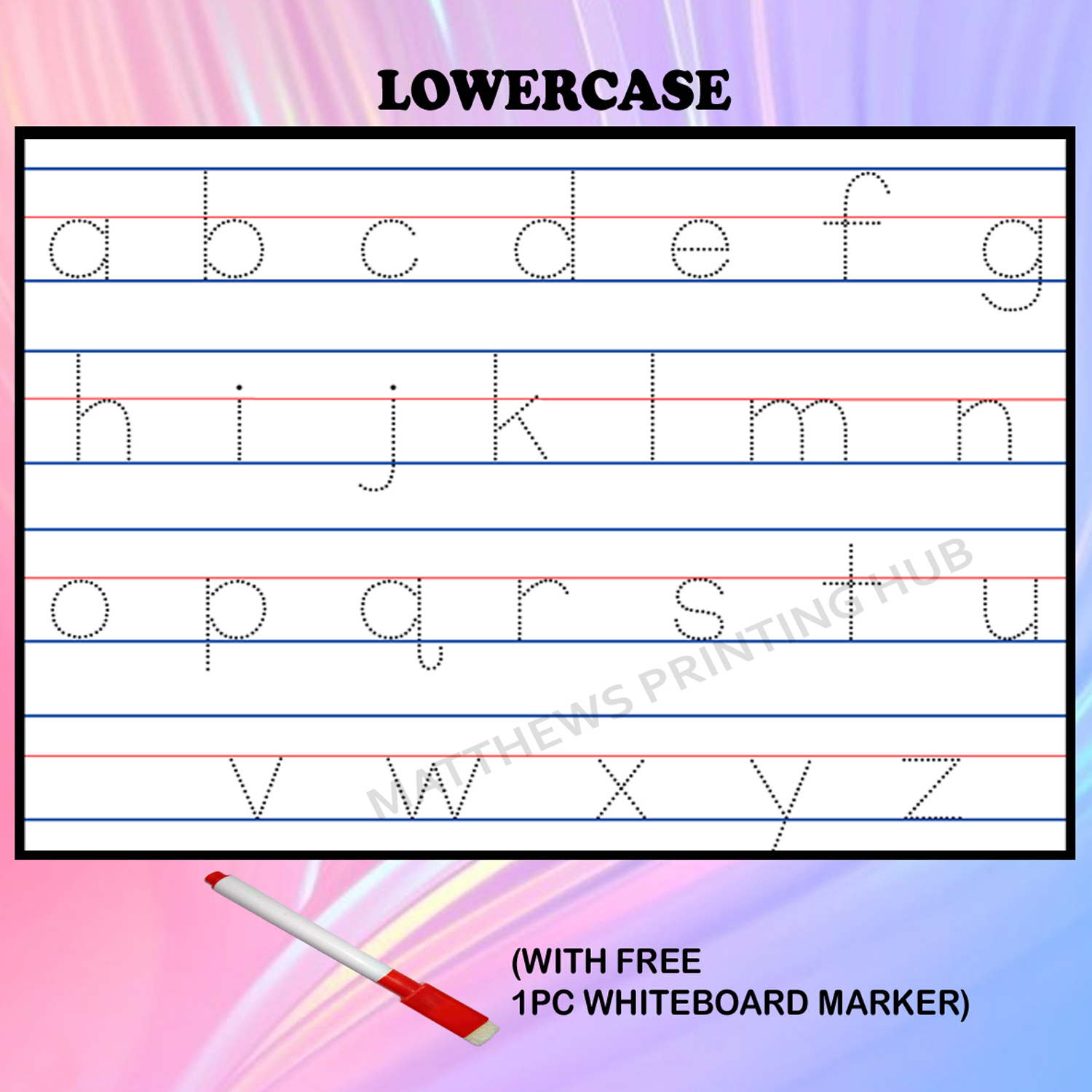 LAMINATED ALPHABET TRACING (with free white board marker) | Lazada PH