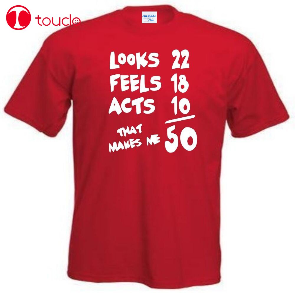 Hot T-Shirt Fun T-Shirt Men'S 50Th Birthday Funny Ideas Tee Shirts Men 100%  Cotton T Shirt | Lazada PH