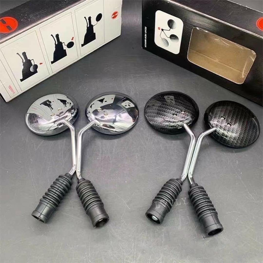 MOTORCYCLE FOLDING SIDE MIRROR UNIVERSAL (SILVER) Lazada PH