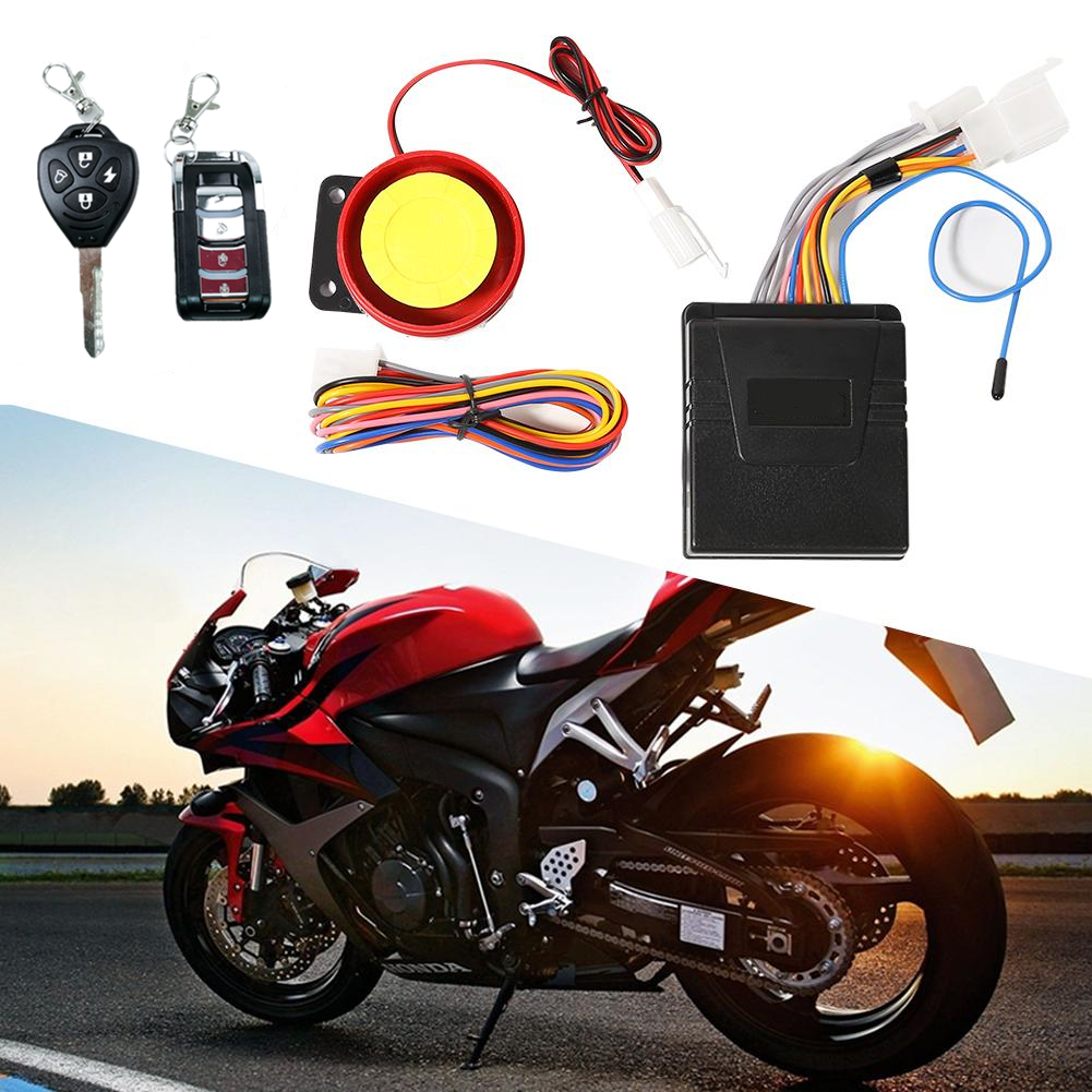 Universal Motorcycle Alarm System Antitheft Remote Control Security