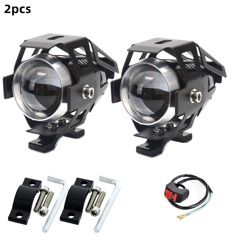 Motorcycle Headlights U5 Mini led Moto lights DRL Headlamp Motorbike ...