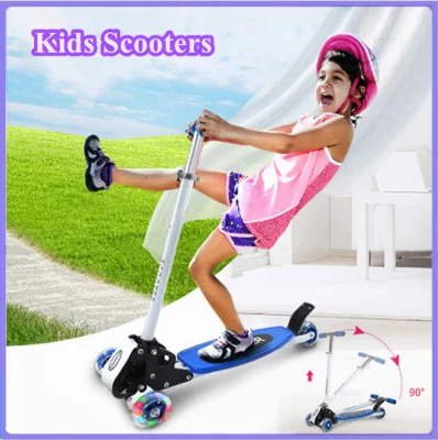 Foot-Scooters Skateboard Toys Ride-On Push Scooter for Kids with box Children Unisex Kick Scooter 3 Wheel Kids Scooters Gifts For Kids Toys