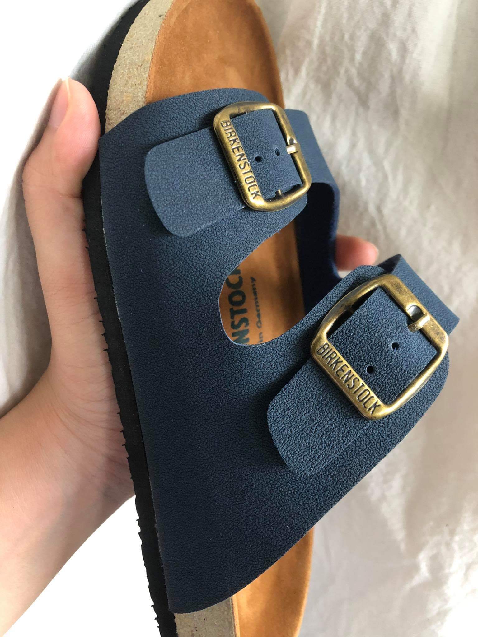 birkenstock arizona navy blue