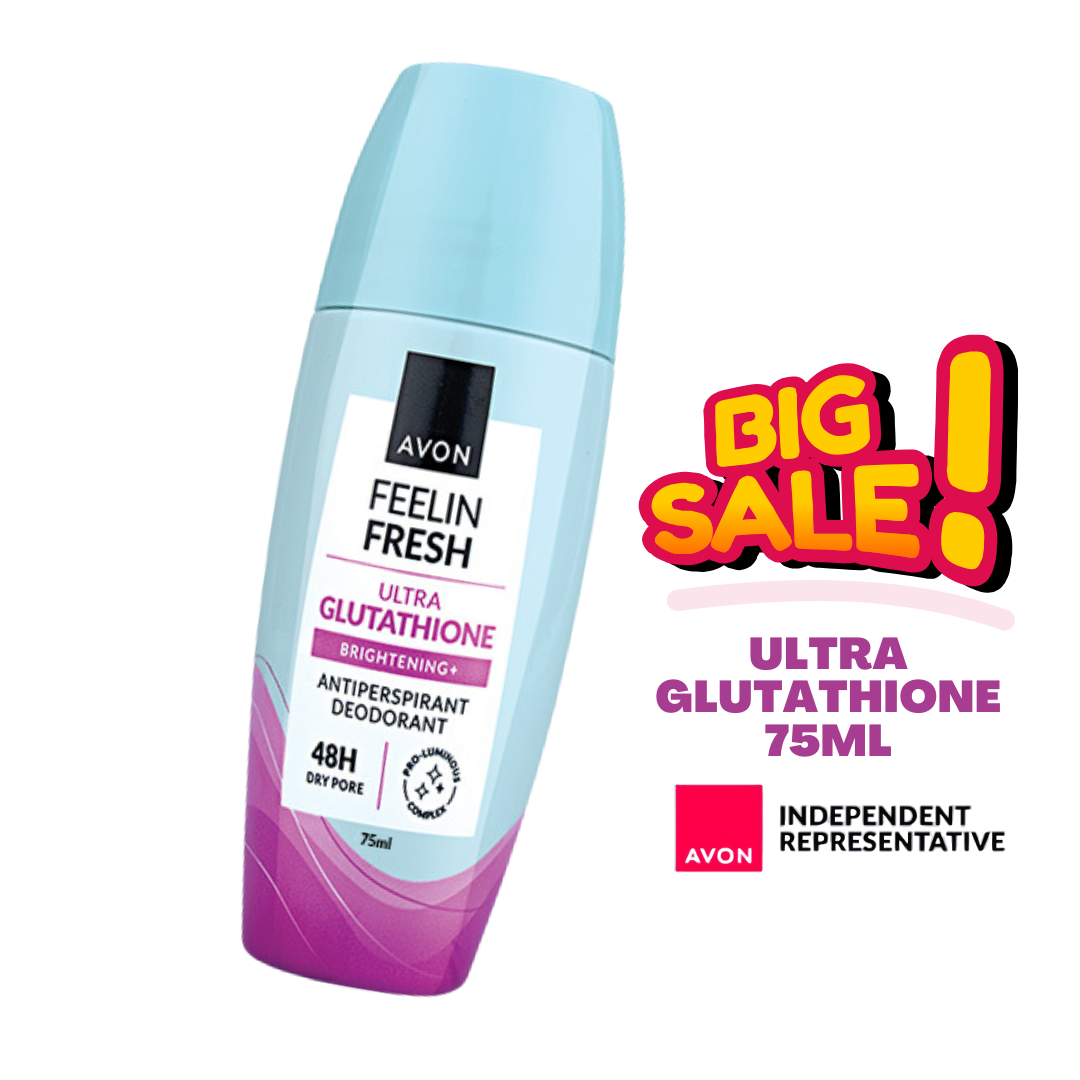 avon glutathione deodorant AVON Feelin Fresh Ultra Glutathione Roll On for WOMEN 75ml ( 1 PIECE )