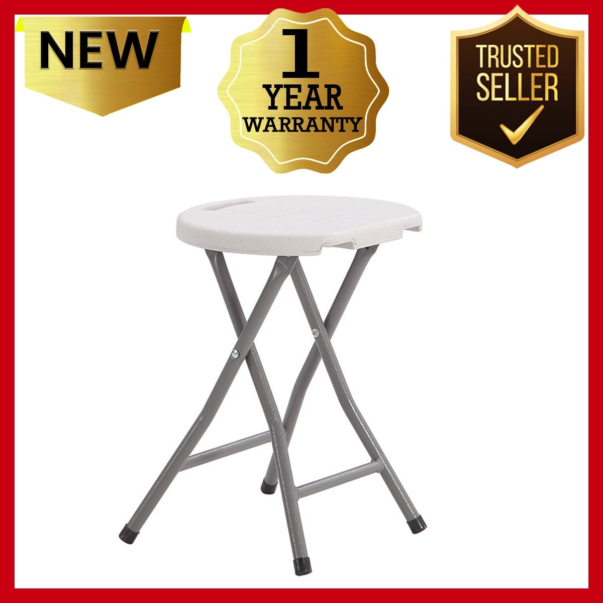 Ofix Folding Stool (White)Ofix Folding Stool (White) Lazada PH