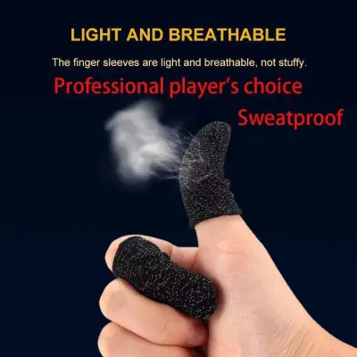 Finger Sleeve 2pcs Mobile Phone Gaming Sweat Proof Finger Cover Gloves Touch Screen Thumb Game