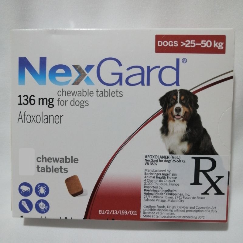 NEXGUARD SPECTRA (1 TABLET) / NEXGUARD Afoxolaner (1 TABLET) - WITH ...