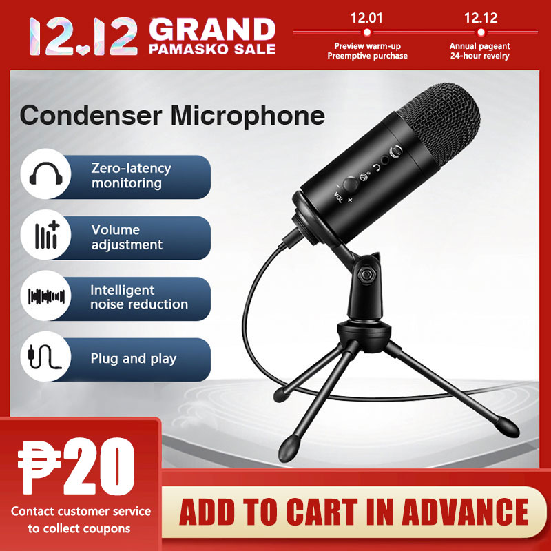 ICIC USB Microphone for Recording for Singing Condenser Microphone Full