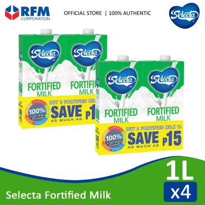 Selecta Fortified Milk 1 Liter - Set of 4s
