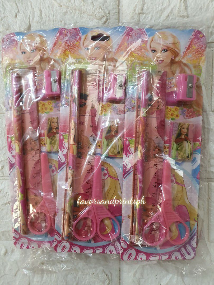 barbie pencil set