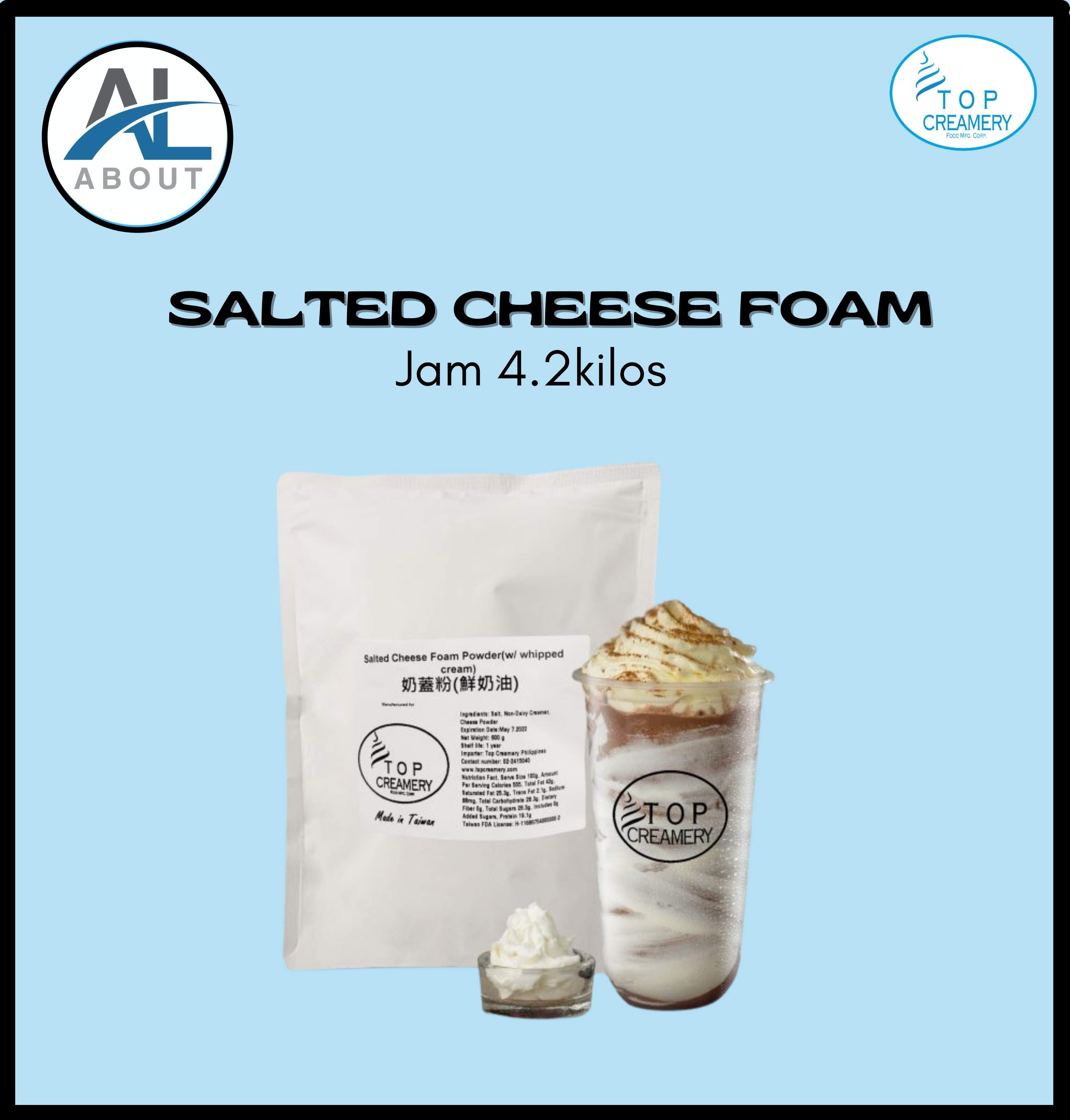 TOP CREAMERY SALTED CHEESE FOAM(RSC) 600G Lazada PH