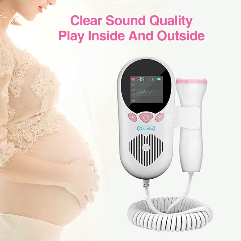 Dr.isla Doppler Fetal HeartRate Monitor for Baby Pregnancy