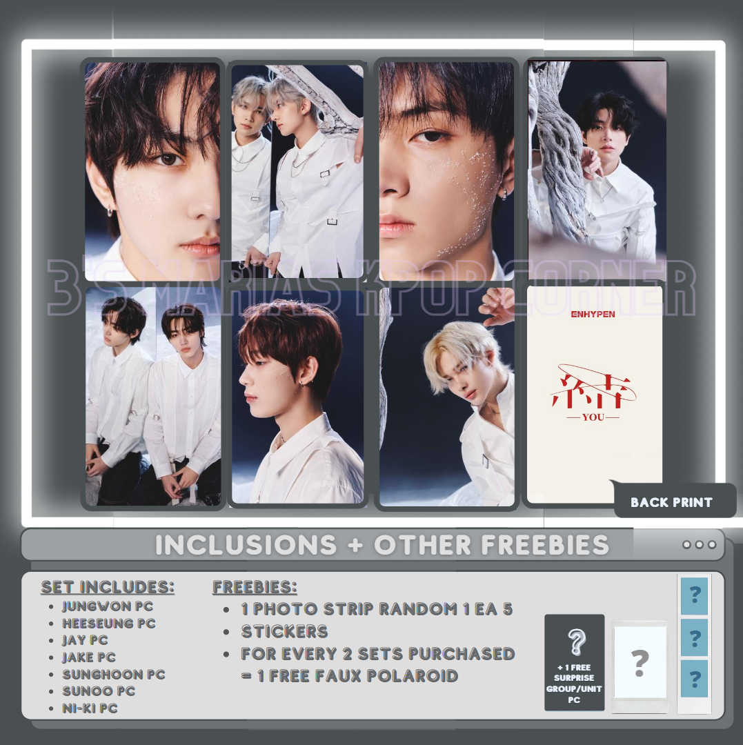 ENHYPEN JAPAN 3rd Single『結 -YOU Photocard and Polaroid Set