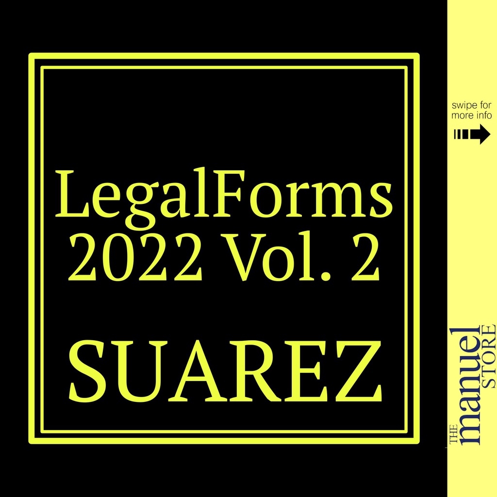 Suarez (2019/2022) Legal Forms Business Judicial Rules on Notarial