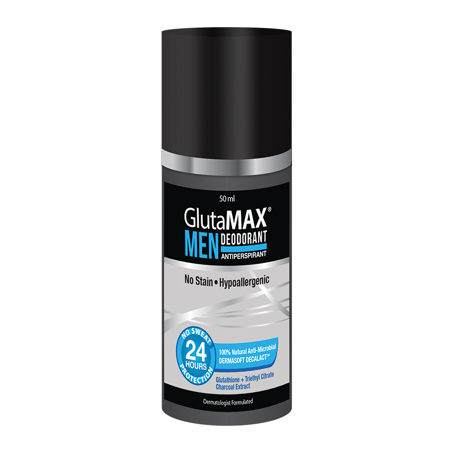 Glutamax Men Deodorant 50ml Anti Perspirant 24hr No Stain Gluta