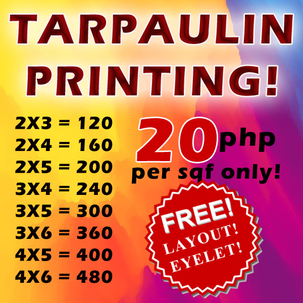 TARPAULIN PRINTING WITH FREE LAYOUT PARTY NEEDS BANNER Lazada PH