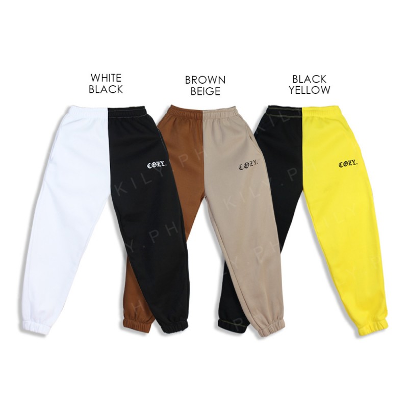 Cozy Two Toned Jogger Pants 19A0008