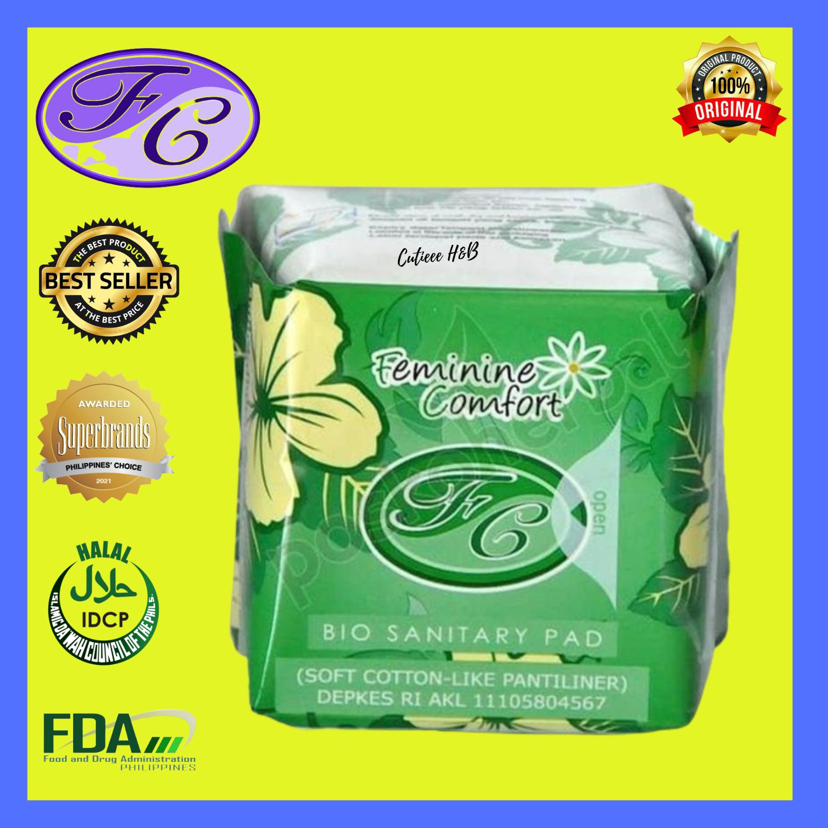 Feminine Comfort Bio Sanitary Pads (Panty Liner) Lazada PH