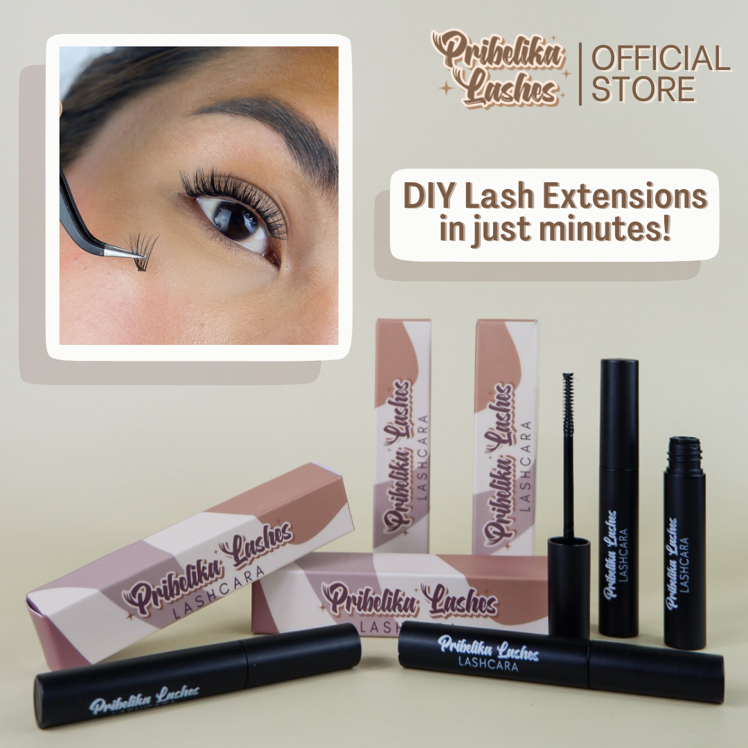 Pribelika Lashcara (Adhesive Lashes Mascara) False Eyelashes Eyelash
