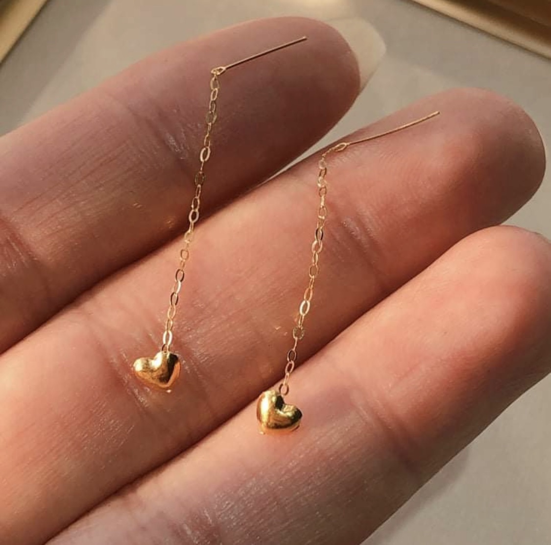 18k gold tictac earrings gold not fake 