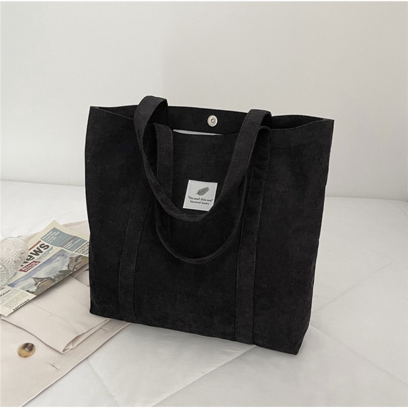Q&P Korean New Fashion Canvas Tote Bag Canvas Shoulder Bags Simple ...