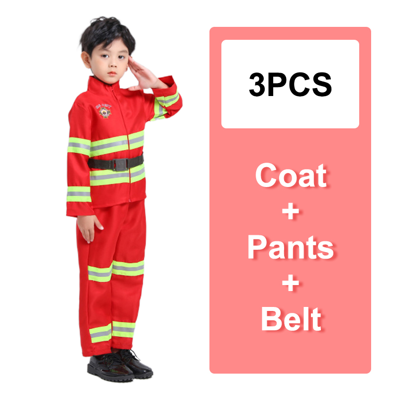 Fireman Costume for Kids Boy Cosplay Costumes Children Uniform