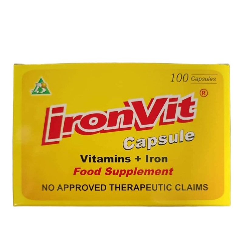 ozpeb175clyu4 IRONVIT IRONVIT PLUS ZINC Multivitamins Iron 100's