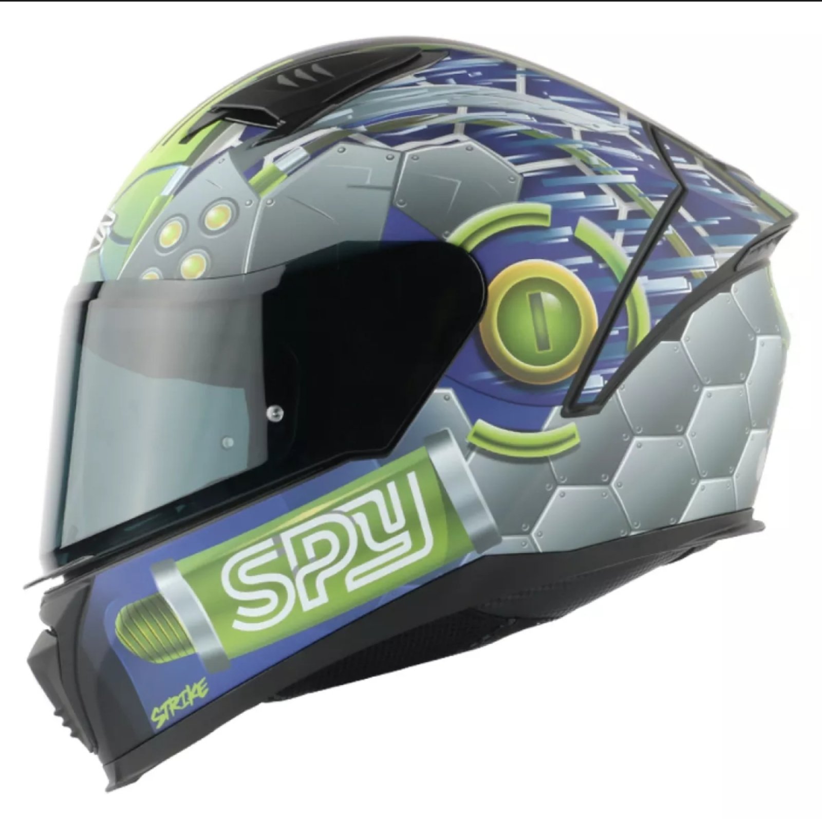 SPYDER STRIKE MATTE BLACK SILVER WD 351 FULL FACE HELMET Lazada PH
