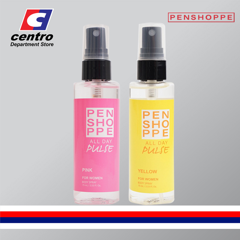 Penshoppe All Day Pulse Body Spray for Women 75ml (Pink/Yellow