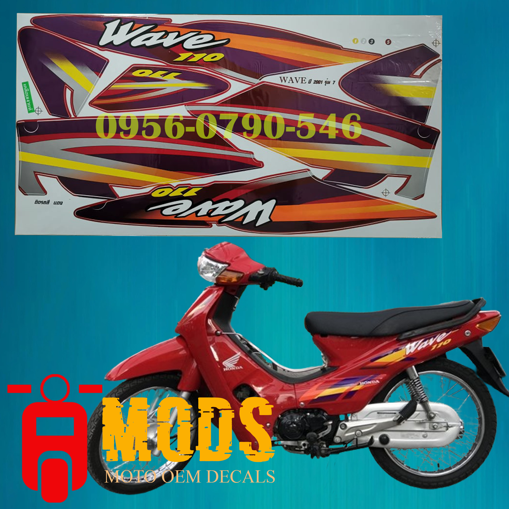 HONDA WAVE 110 2001 ORIGINAL THAILAND MADE Stock Decal/Sticker | Lazada PH