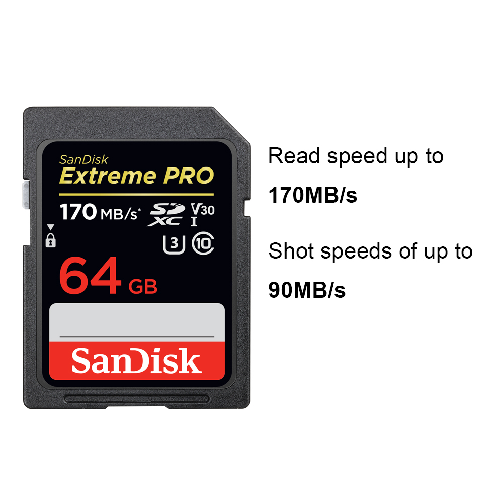 SanDisk Extreme PRO SD Memory Card SDH SDXC UHSII UHSI Cards C10 U3