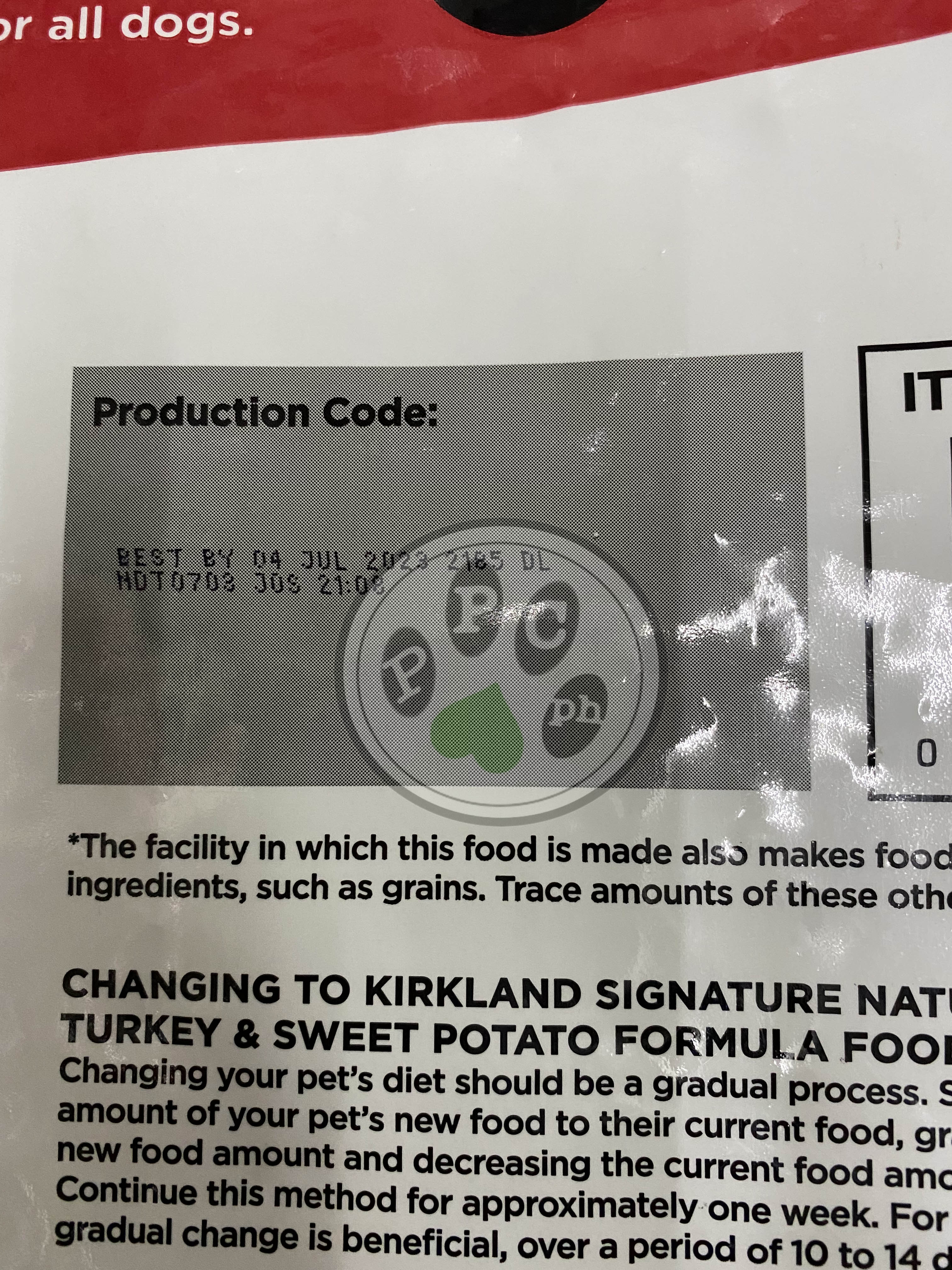 Kirkland Signature Nature's Domain Turkey Meal and Sweet Potato