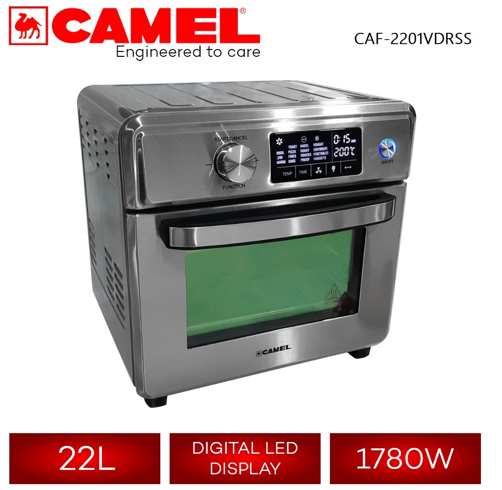 Camel Air Fryer Oven 22 liters CAF2201VDRSS Digital with Stainless