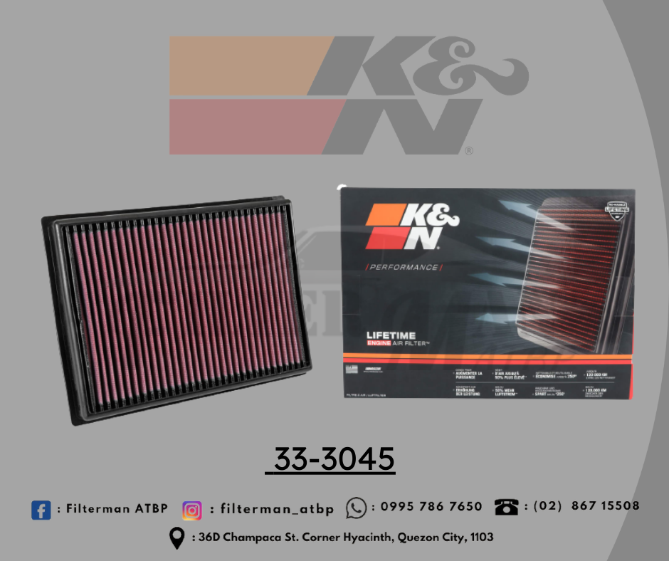 K&N Air Filter 33-3045 untuk Toyota Fortuner 2016: Performa, Ketahanan, dan Perawatan