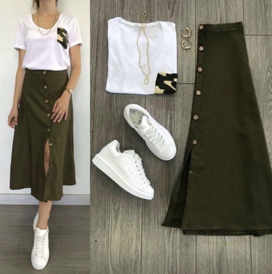 Korean boho terno skirt terno terno top 