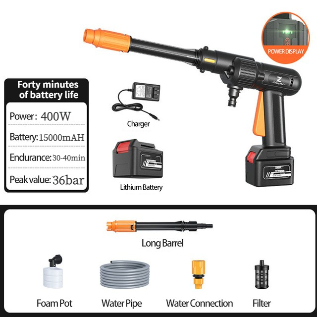 Local Delivery 48v Wireless High Pressure Car Washer Gun Sprayer