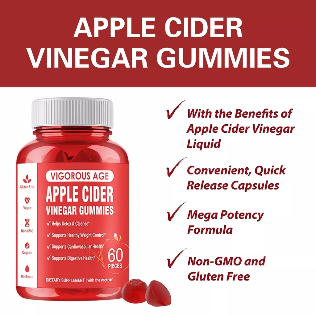 Vigorous Age Apple Cider Vinegar Health Gummies And Ashwagandha Gummies