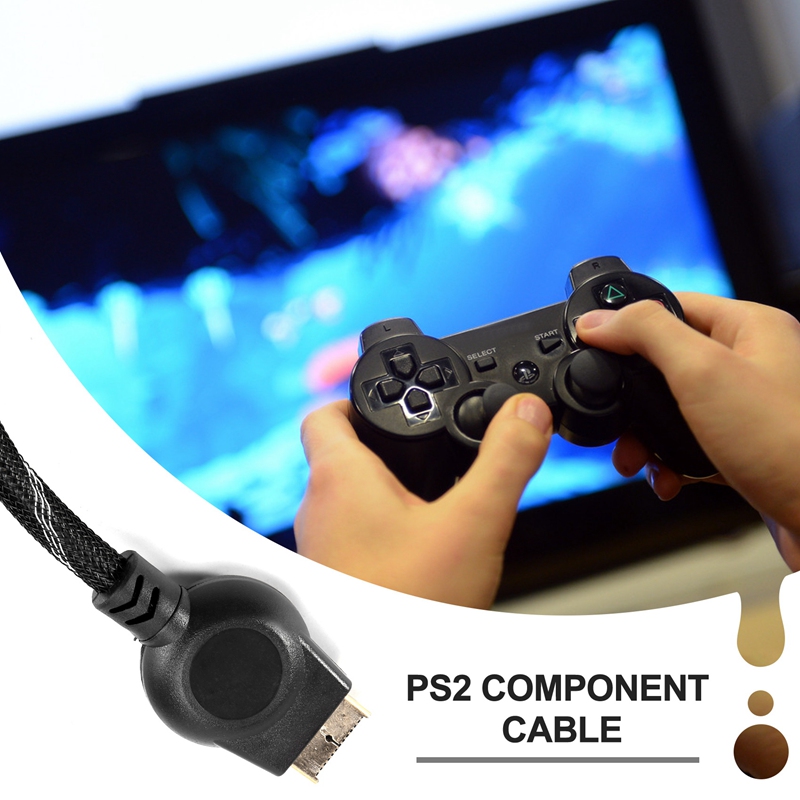 Suitable for PS2/PS3 Component Cable 1.8M Suitable for PS 2/3 High Resolution Game Cable Accessories