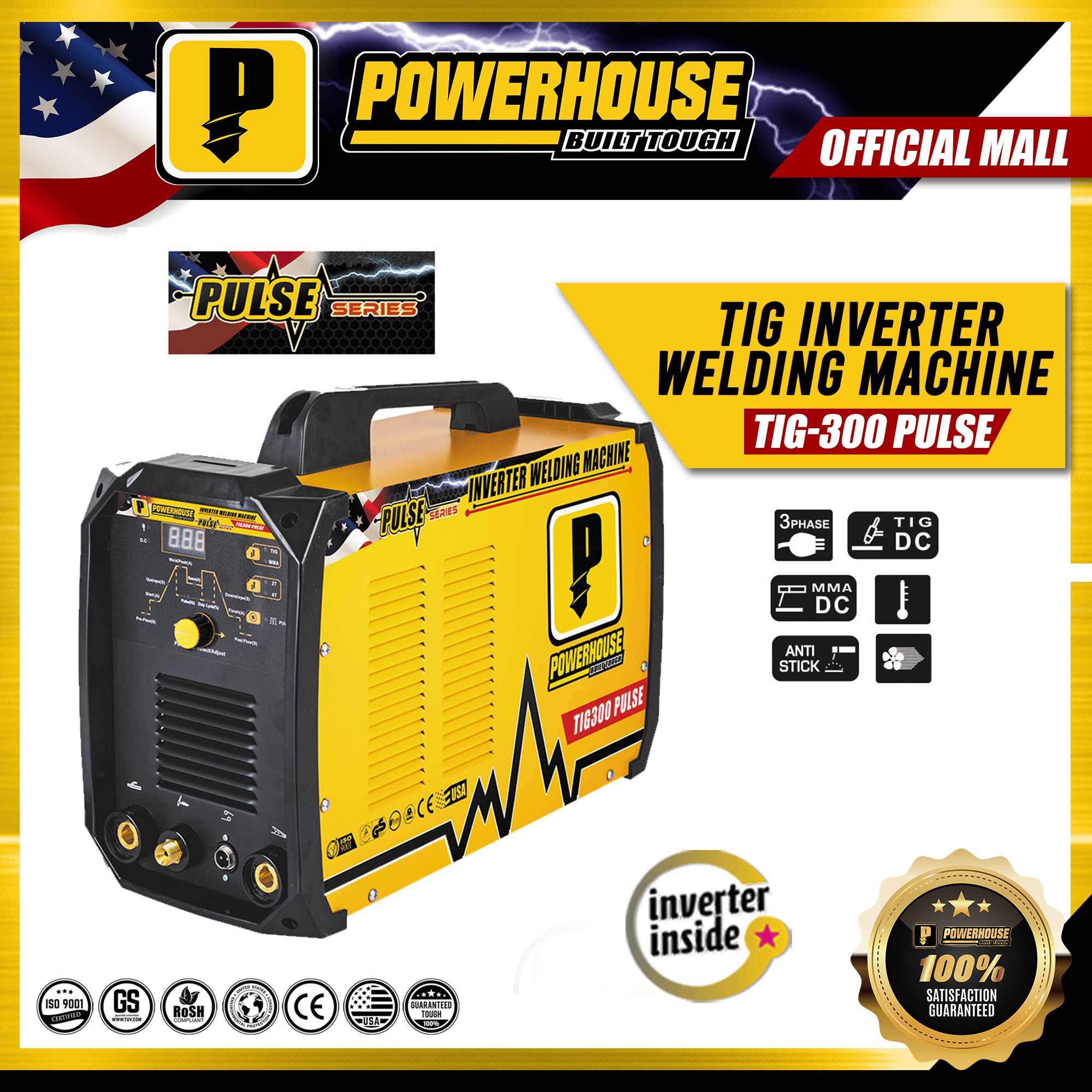 Powerhouse TIG / MMA Welding Machine Dual Funtion Pulse Series W/ Smart