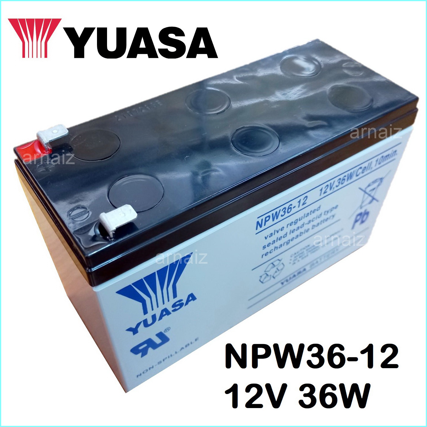 Battery YUASA NP12-12 (VRLA Type) 12V 12Ah - rungseng