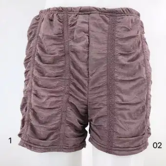 high waisted elastic shorts