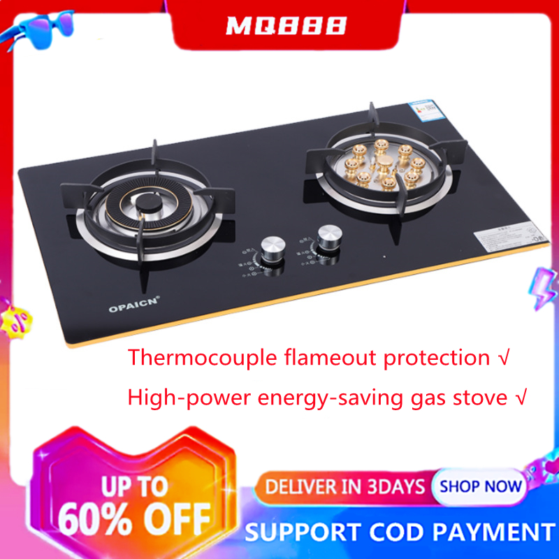【Free Delivery】Gas stove double burner Gas stove burner Built in burner