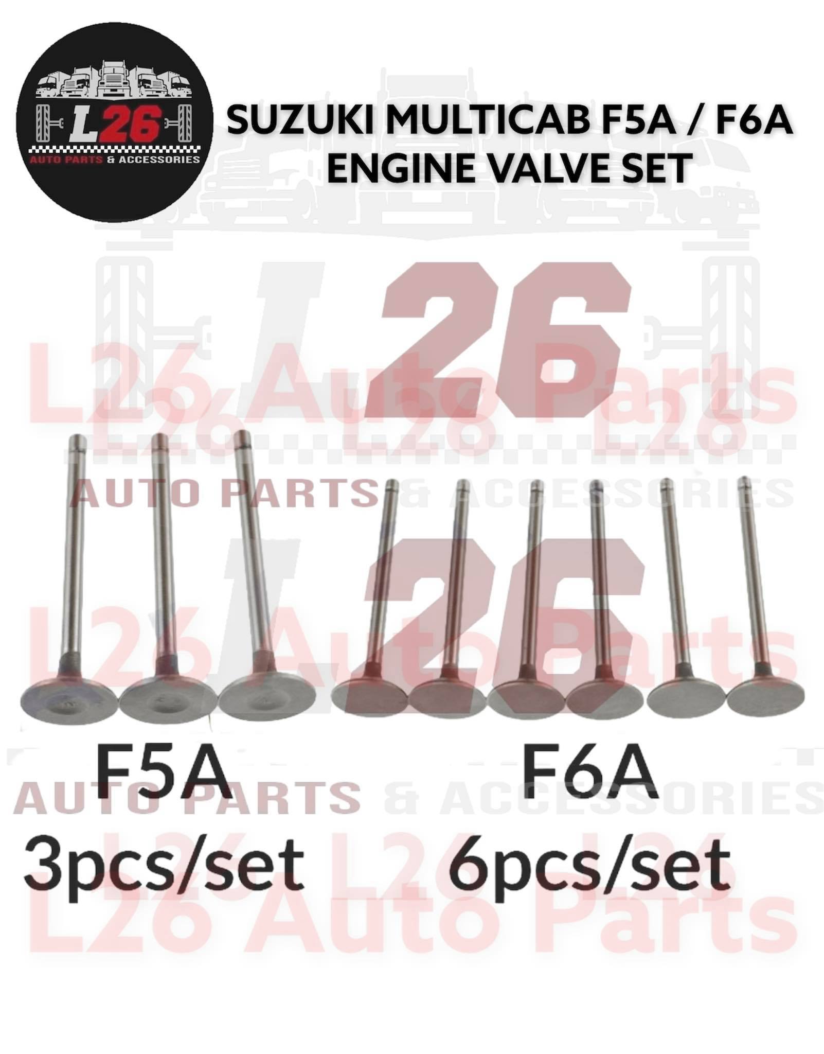 SUZUKI MULTICAB F5A / F6A INTAKE ENGINE VALVE / EXHAUST ENGINE VALVE