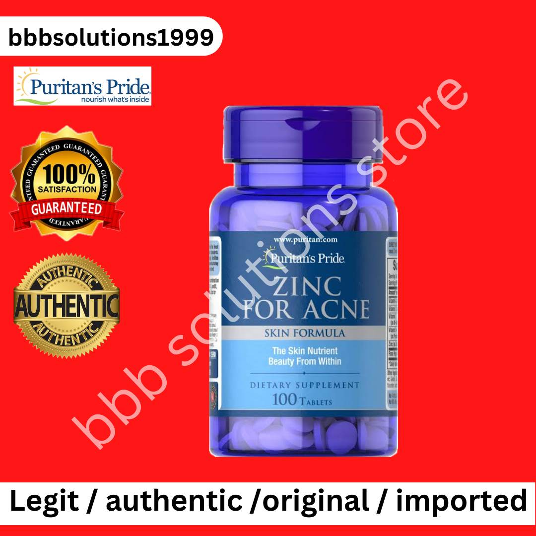 PURITAN'S PRIDE ZINC FOR ACNE 100 TABLETS Lazada PH