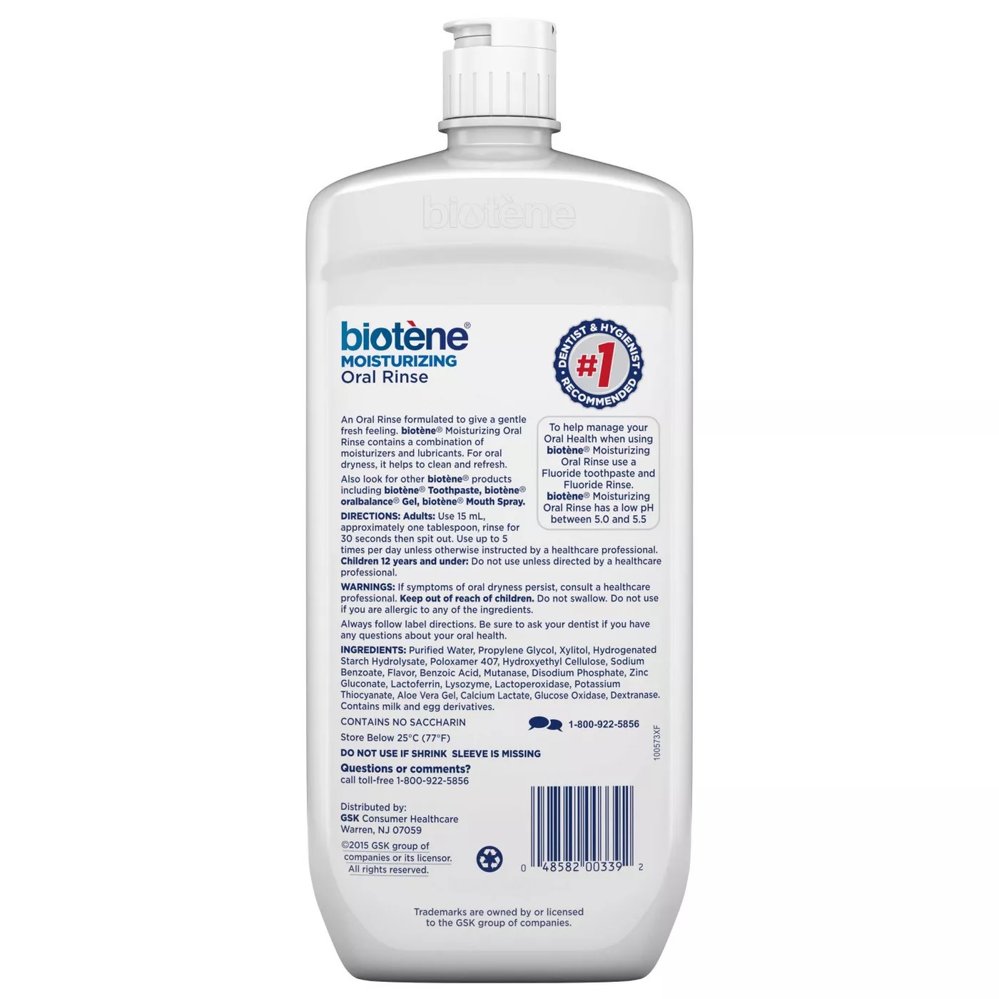 Biotene Dry Mouth Oral Rinse, Fresh Mint, 33.8 fl oz / 1 liter review