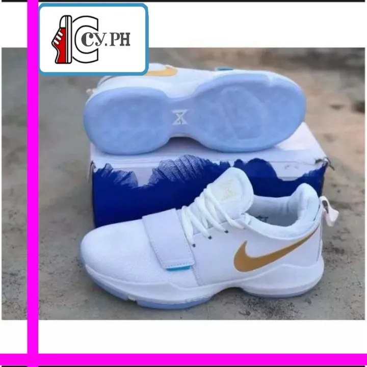 paul george white basketball shoes