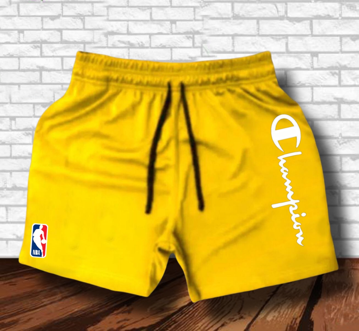 yellow champion shorts