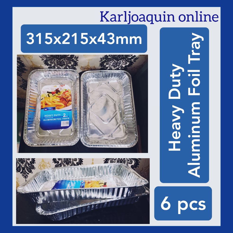 Aluminum Foil Tray 6 x (315x215x43mm) Lazada PH