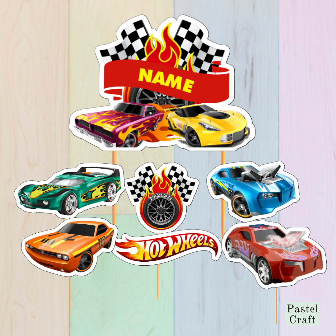 Hotwheels - 3D Layered Cake Topper – Bubbles Creations and Design